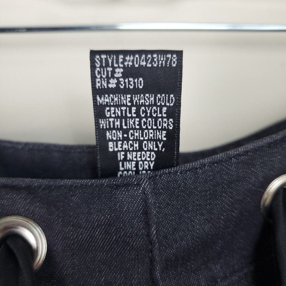 AGB Black Wide Leg Drawstring Trouser Pants | Size 16 - Picture 7 of 9